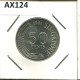 50 CENTS 1981 SINGAPOUR SINGAPORE Pièce #AX124.F - Singapour