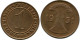 1 REICHSPFENNIG 1931 D ALEMANIA Moneda GERMANY #DB790.E - 1 Renten- & 1 Reichspfennig