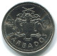 25 CENTS 2008 BARBADOS Münze #WW1160.D - Barbades