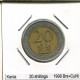 20 SHILLINGS 1998 KENIA KENYA BIMETALLIC Münze #AS335.D - Kenya