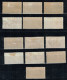 Nouvelle-Calédonie - 1928 - Y&T 16 Timbres Entre N° 139 Et N° 161, Oblitérés Ou Neufs Avec Traces De Charnières - Gebraucht