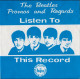 THE BEATLES - The Beatles Promos And Regards - Ediciones De Colección