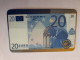GREAT BRITAIN   20 UNITS   / EURO COINS/ BILJET 20  EURO    (date 03/ 98)  PREPAID CARD / MINT      **13309** - Collections