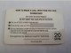 GREAT BRITAIN   20 UNITS   / EURO COINS/ BILJET 20  EURO    (date 09/98)  PREPAID CARD / MINT      **13311** - Collections