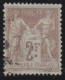 France  .  Y&T   .   105   .   O   .    Oblitéré - 1898-1900 Sage (Tipo III)