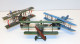 -3 MAQUETTES AVIONS 1ere GUERRE WW1 2 Français 1 Allemand Collection Vitrine  E - Avions & Hélicoptères