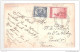 ARGENTINE ARGENTINA CONCORDIA E R DIAGONAL S E PLAZA URQUIZA ENTRE RIOS Used 2 Stamps YEAR 1937 POSTAL POSTCARD - Argentinien