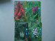 BULGARIA USED CARDS SET 4   FLOWERS  ORCHIDS  2 SCAN - Flores