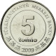 Monnaie, Turkmanistan, 5 Tenge, 2009, SUP, Nickel Plated Steel, KM:97 - Turkmenistan