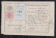 Belgium 1882 Colis Postaux Chemins De Fer Railway Parcle Card BRUXELLES To Switzerland Via METZ France Germany - Documents & Fragments