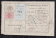 Belgium 1882 Colis Postaux Chemins De Fer Railway Parcle Card BRUXELLES To Switzerland Via METZ France Germany - Documentos & Fragmentos