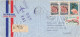 LETTRE. NOUVELLE CALEDONIE. RECOMMANDÉ NOUMEA 1960. PAR AVION. 1° LIAISON JETLINER DC8 ZAI. NOUMEA-PARIS - Cartas & Documentos