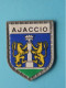 AJACCIO ( Chocolat LANVIN ) Blason > Villes De FRANCE ( 5 X 4 Cm. ) ! - Chocolate