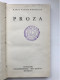 Proza Van Karel Van De Woestijne, 1933 (Abdijschool Van Zevenkerken) - Antiguos