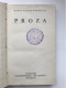 Proza Van Karel Van De Woestijne, 1933 (Abdijschool Van Zevenkerken) - Oud