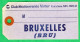 CLUB MEDITERRANEE - ETIQUETTE DE BAGAGE VINTAGE BRUXELLES - 2 SCANS - Baggage Labels & Tags