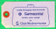 CLUB MEDITERRANEE - ETIQUETTE DE BAGAGE VINTAGE BRUXELLES - 2 SCANS - Baggage Labels & Tags