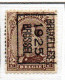 Préo Typo N° 109A Et 109B - Sobreimpresos 1922-26 (Alberto I)