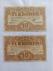 2 Billets Danemark  10 Kroner  1936   1939 - Denemarken