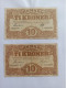 2 Billets Danemark  10 Kroner  1936   1939 - Dinamarca