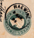 Postal Stationery Raiwind 1899 India Postage Half Anna Victoria Queen Karachi Pakistan Volkart Brothers - 1882-1901 Empire