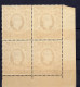 GRANDE BRETAGNE - GREAT BRITAIN - 1939 -  1 LIBRA MARRON SG478c BLOC DE 4 - YVERT 245  MNH - Nuovi