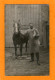 Carte-Photo- Homme - Cheval - Chien- (Willy Brandlein Photograph Schweinfurt Schultesstrasse.) Envoyé à Marseille - - A Identificar