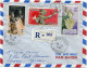 LAOS LETTRE RECOMMANDEE PAR AVION DEPART VIENTIANE 22-6-1956 LAOS POUR LA FRANCE - Laos