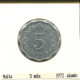 5 MILS 1972 MALTA Moneda #AS643.E - Malta