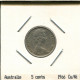 5 CENTS 1966 AUSTRALIE AUSTRALIA Pièce #AS258.F - 5 Cents