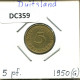 5 PFENNIG 1950 G BRD ALLEMAGNE Pièce GERMANY #DC359.F - 5 Pfennig