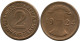 2 RENTENPFENNIG 1924 F ALLEMAGNE Pièce GERMANY #DB831.F - 2 Rentenpfennig & 2 Reichspfennig