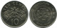 10 CENTS 1987 SINGAPORE Coin #AR172.U - Singapour