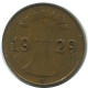 1 REICHSPFENNIG 1929 D GERMANY Coin #AE196.U - 1 Renten- & 1 Reichspfennig