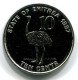 10 CENTS 1997 ERITREA UNC Bird Ostrich Münze #W11270.D - Eritrea