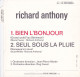 POCHETTE SP 45 TOURS (languette) Richard ANTHONY - 2C 006 10696 (sans Disque) - Accesorios & Cubiertas
