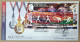 INDIA 2010 Commonwealth Games Symbols MINIATURE SHEET FDC TIED CANCELLATION - Covers & Documents