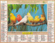 Almanach Du Facteur, Calendrier De La Poste, 1998: JURA: Rossignols Du Japon, Canaris. - Tamaño Grande : 1991-00