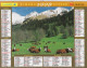 Almanach Du Facteur, Calendrier De La Poste, 1998: JURA: Chalet Fleuri, Alpage Des Aravis Près De La Clusaz. - Formato Grande : 1991-00