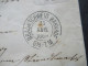 AD NDP 1869 GA Umschlag 1 Groschen Auf Umschlag Von Braunschweig U 4 A Stempel K2 Braunschweig Bahnhof Nach Lüneburg - Entiers Postaux