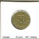 50 CENTU 1997 LITUANIA LITHUANIA Moneda #AS700.E - Lituanie