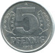 5 PFENNIG 1972 A DDR EAST ALLEMAGNE Pièce GERMANY #AE014.F - 5 Pfennig