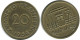 20 FRANKEN 1954 SAARLAND ALEMANIA Moneda GERMANY #AD779.9.E - 20 Franken