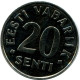 20 SENTI 1999 ESTONIA UNC Moneda #M10347.E - Estonia