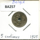 5 CENTIMES 1925 DUTCH Text BÉLGICA BELGIUM Moneda #BA257.E - 5 Cent