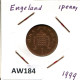 PENNY 1999 UK GREAT BRITAIN Coin #AW184.U - 1 Penny & 1 New Penny