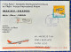 1995 MACAU INTER. AIRPORT FIRST FLIGHT COVER TO TAIPEI, TAIWAN - Covers & Documents