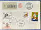 1995 MACAU INTER. AIRPORT FIRST FLIGHT COVER TO TAIPEI, TAIWAN - Storia Postale