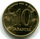 10 GUARANIES 1996 PARAGUAY UNC Münze #W11487.D - Paraguay