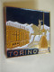 Petit Insigne à épingle/ " TORINO " /Statue De Cavalier En Place De Turin/ Métal Léger Peint/Vers 1970 -1980     INS102 - Sonstige & Ohne Zuordnung